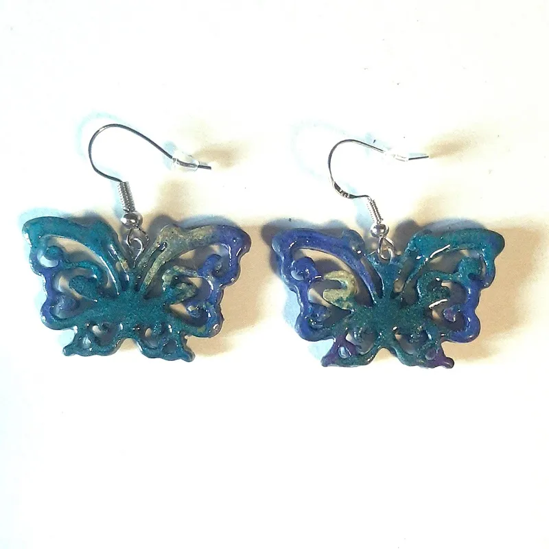 boucles d'oreilles papillon