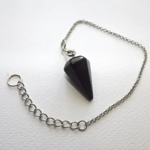 pendule obsidienne noire