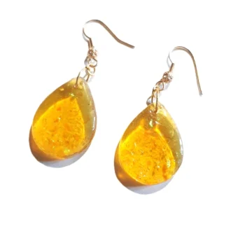 boucles d'oreilles résine