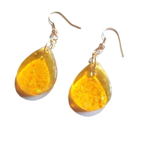 boucles d'oreilles résine