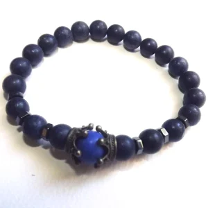 bracelet lapis lazuli naturel