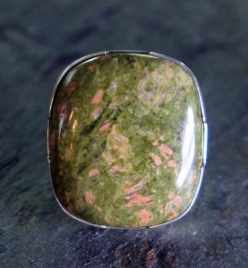 unakite, green, pink, silver, metal, jewelry, jewel, stone, gem, gemstone, huge, cabochon, cab, ring, setting, sterling, antique, blue jewelry, unakite, unakite, unakite, unakite, unakite