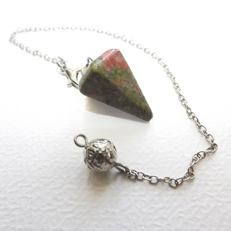 pendule divinatoire unakite