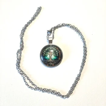 pendentif arbre de vie vert