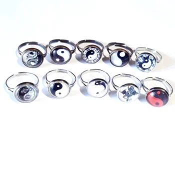 mini bague yin yang