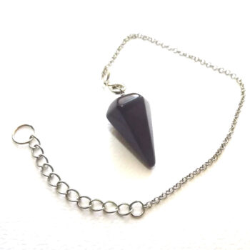 pendule obsidienne noire