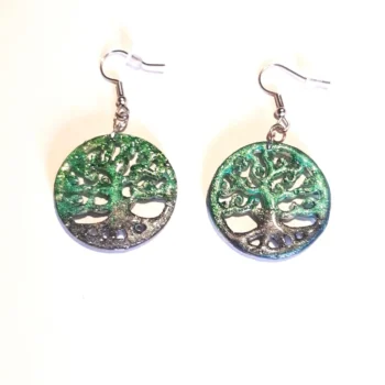 Boucles d'oreilles arbre de vie