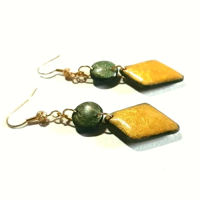 boucles d'oreilles géométriques