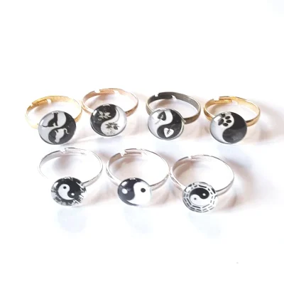 mini bague Yin Yang